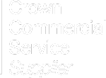 Crown Commercial Services Supplier logo in white